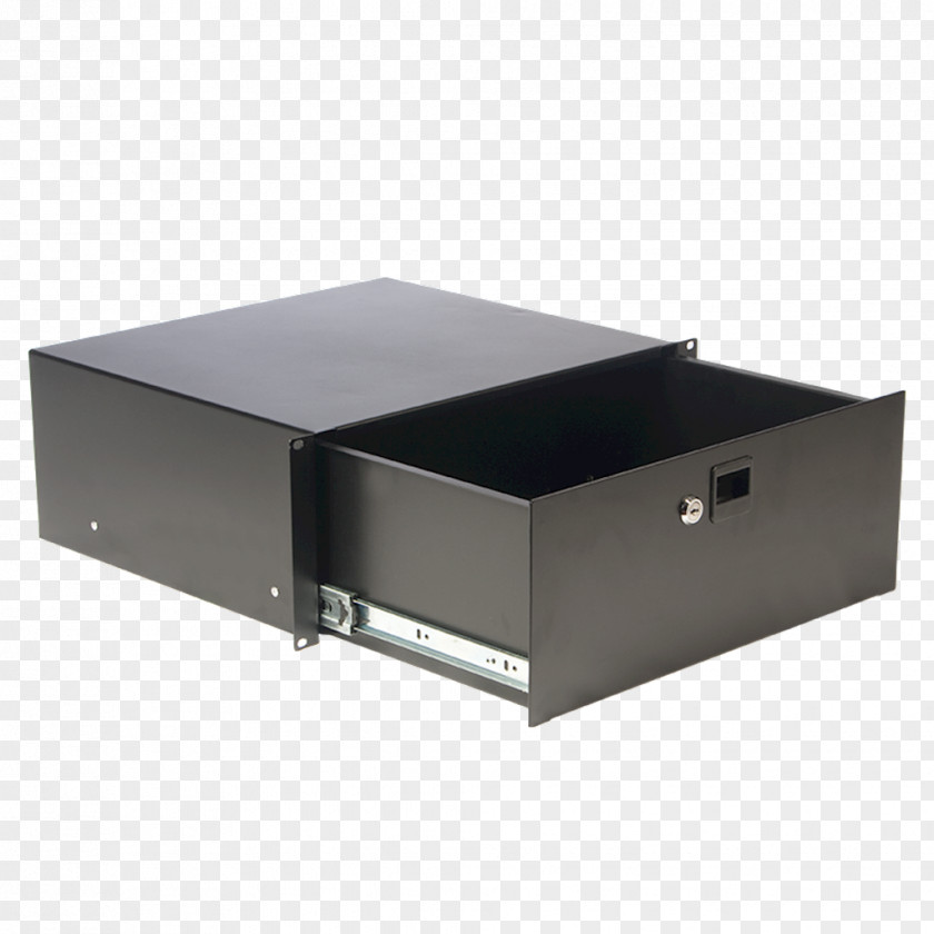 19-inch Rack Drawer Box Desk Lock PNG