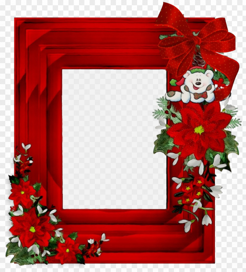 Holly Christmas Decoration Poinsettia PNG