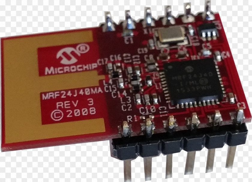 Microcontroller Electronics 6LoWPAN IEEE 802.15.4 Transceiver PNG