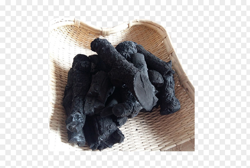 The Bamboo Basket Of Black Carbon Material Charcoal PNG