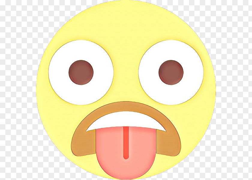 Tongue Cheek Smiley Face Background PNG