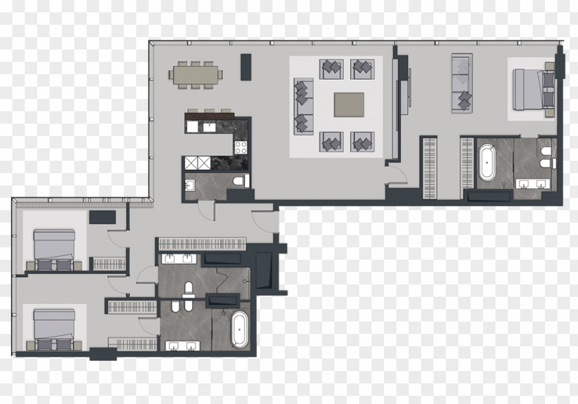 Apartment Neva Towers Square Meter Comfort Sotto Tetto 8 PNG