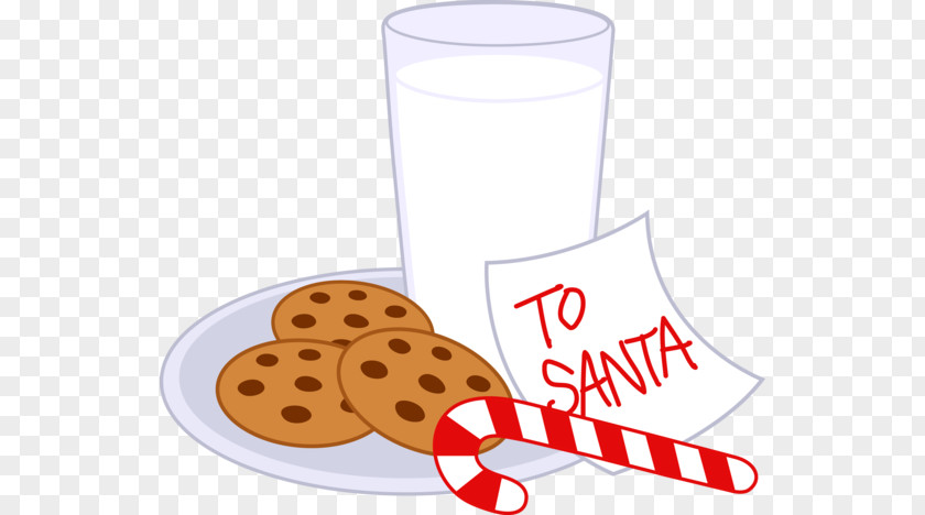 Cliparts Cookie Platter Chocolate Milk Chip Candy Cane Santa Claus PNG