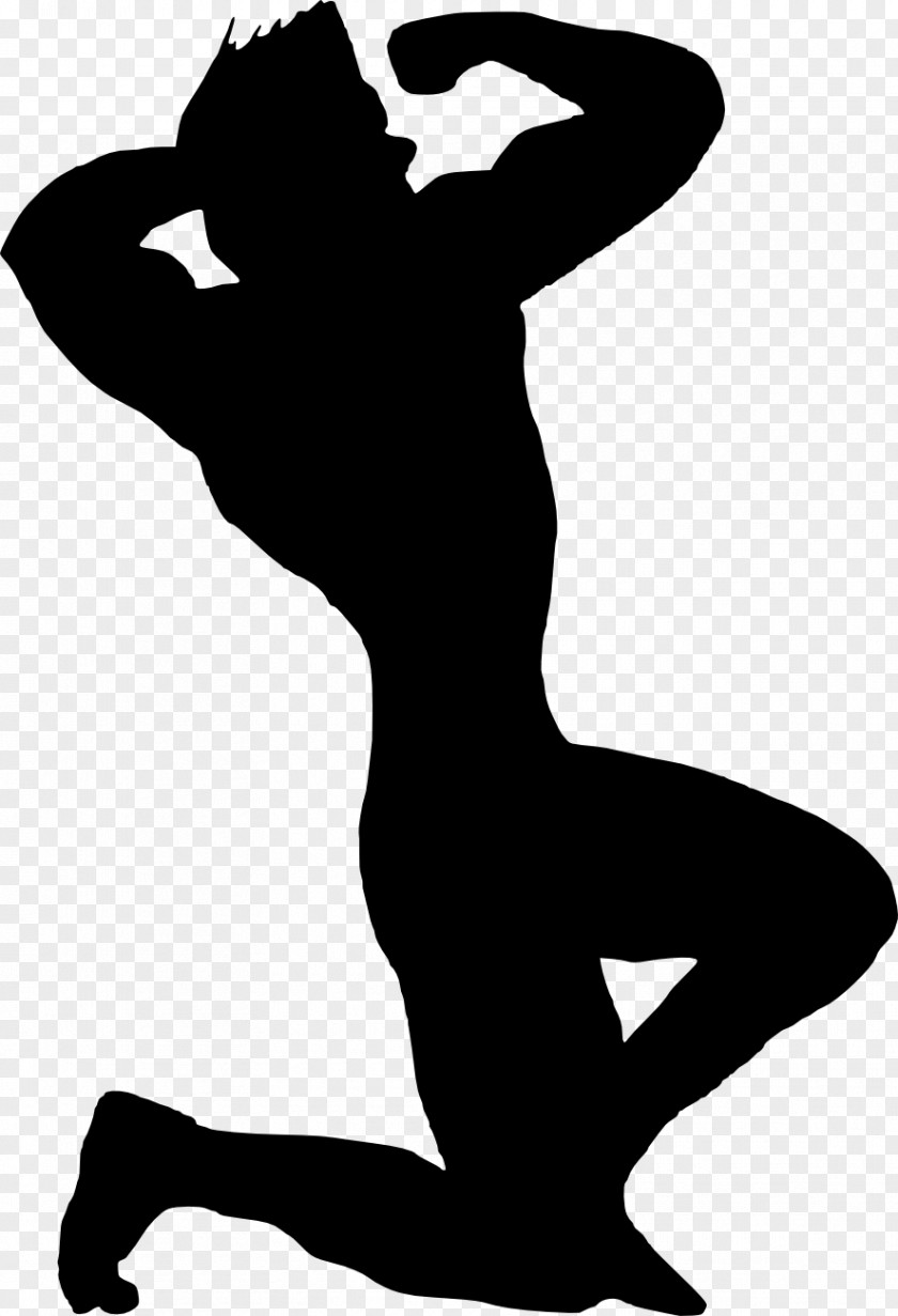 Man Silhouette Muscle Physical Fitness Clip Art PNG