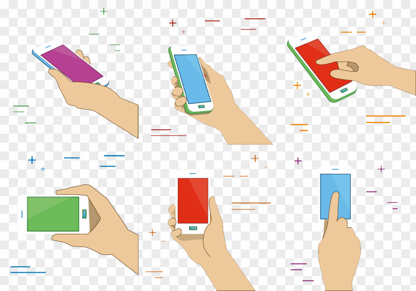 Press The Phone Button Illustration PNG