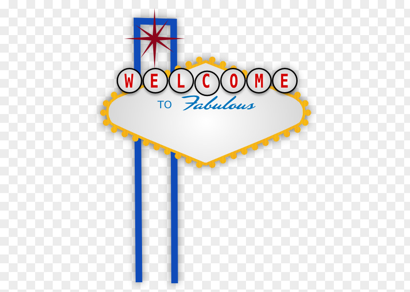 Welcome To Fabulous Las Vegas Sign Strip Clip Art PNG