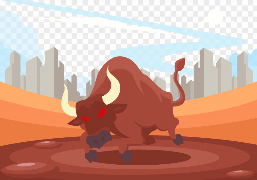 Angry Cow Cattle Anger Illustration PNG