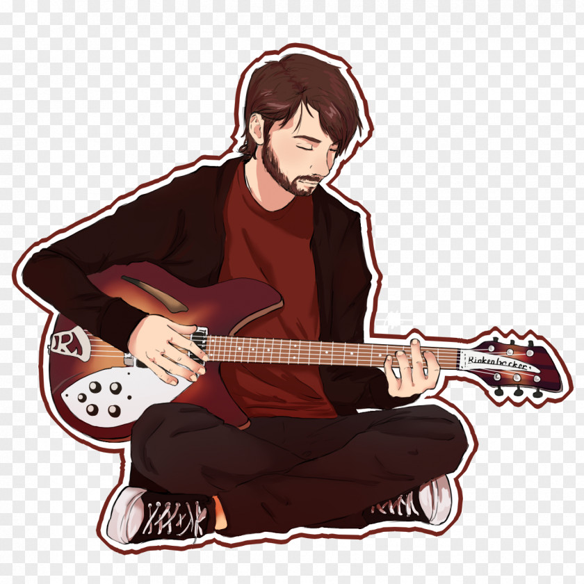 Bass Guitar Electric Acoustic Illustration PNG