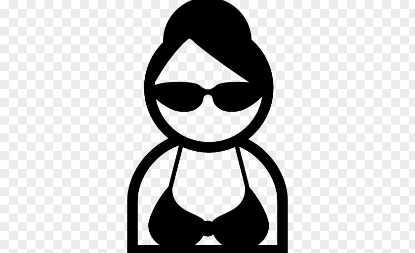 Bun Woman Glasses Clip Art PNG