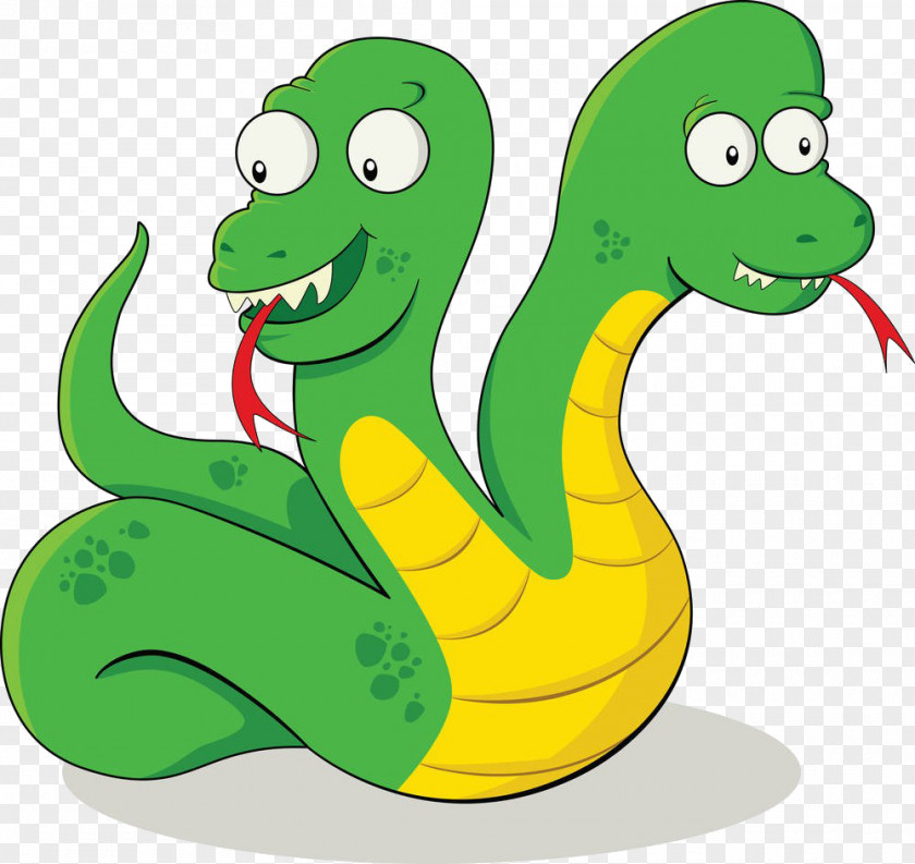 Cartoon Snake Material Polycephaly Royalty-free Clip Art PNG