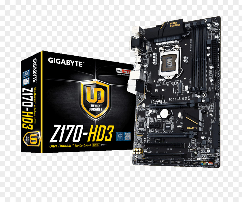 Intel LGA 1151 Motherboard DDR3 SDRAM Gigabyte Technology PNG