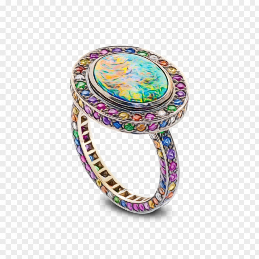 Metal Turquoise Wedding Ring Silver PNG