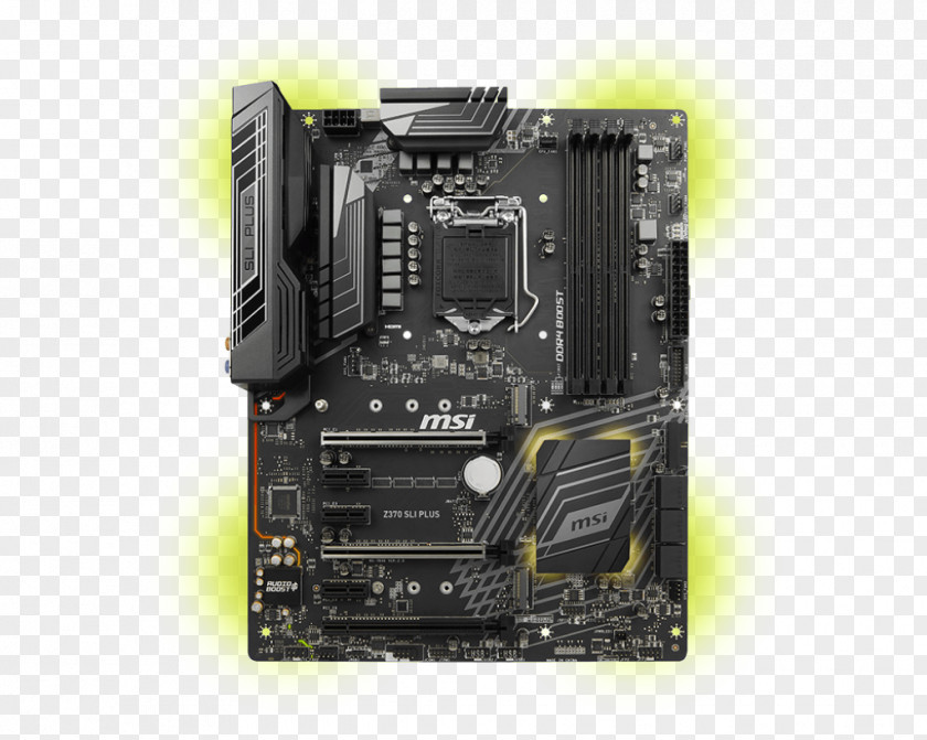 党建 MSI Z370 LGA 1151 ATX Motherboard DDR4 SDRAM PNG