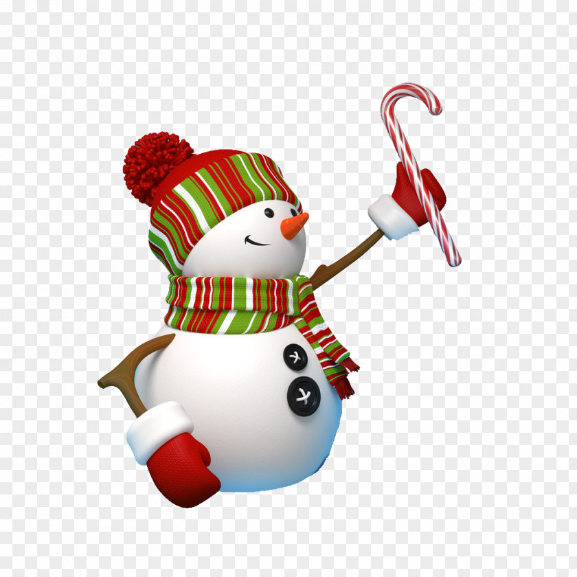 Snowman Crutches Christmas Ornament Gift Illustration PNG