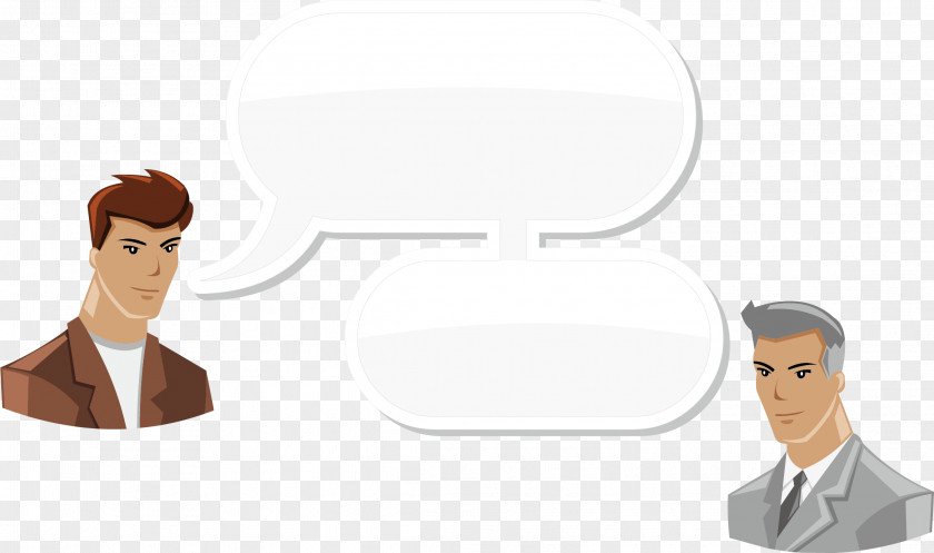 Dialogue Man Business Icon PNG