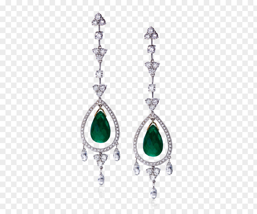 Emerald Gem Earring Body Jewellery Human PNG