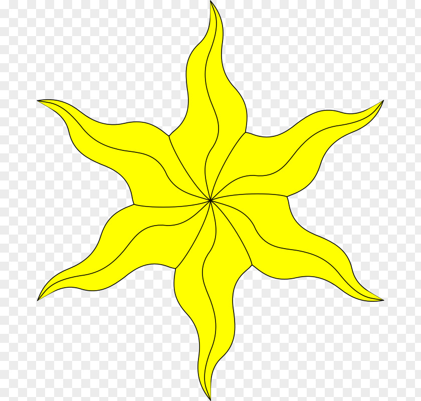 Paxed Petal Leaf Yellow Plant Stem Clip Art PNG