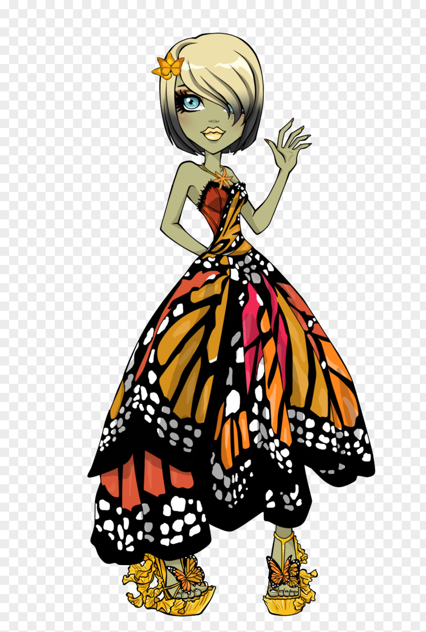 Shadow People Monarch Butterfly Lagoona Blue Cleo DeNile Frankie Stein Monster High PNG