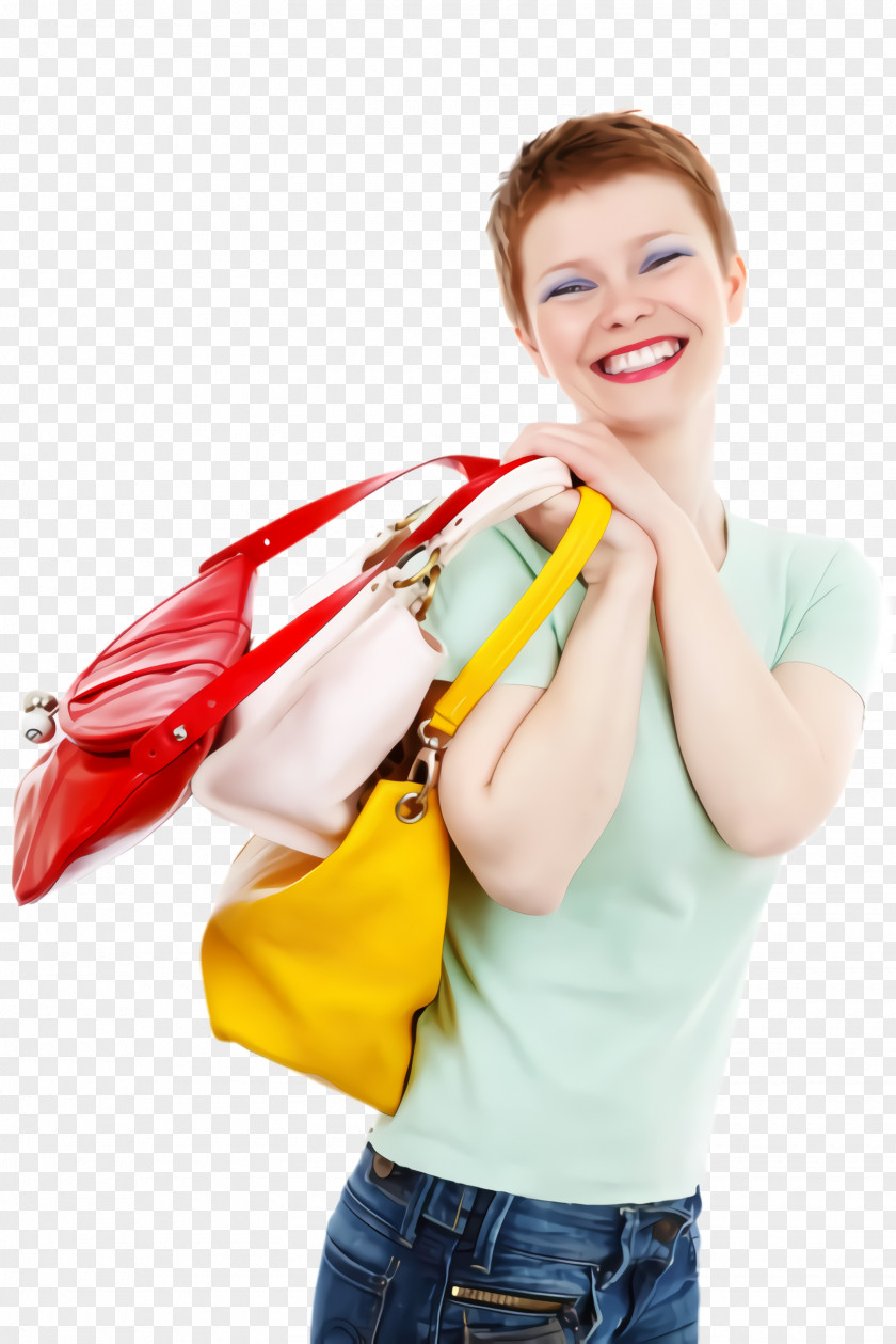 Smile Neck Shopping Bag PNG