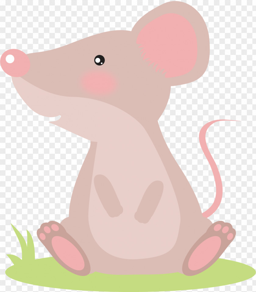 Vector Painted Mouse Computer Rat Drawing Illustration PNG