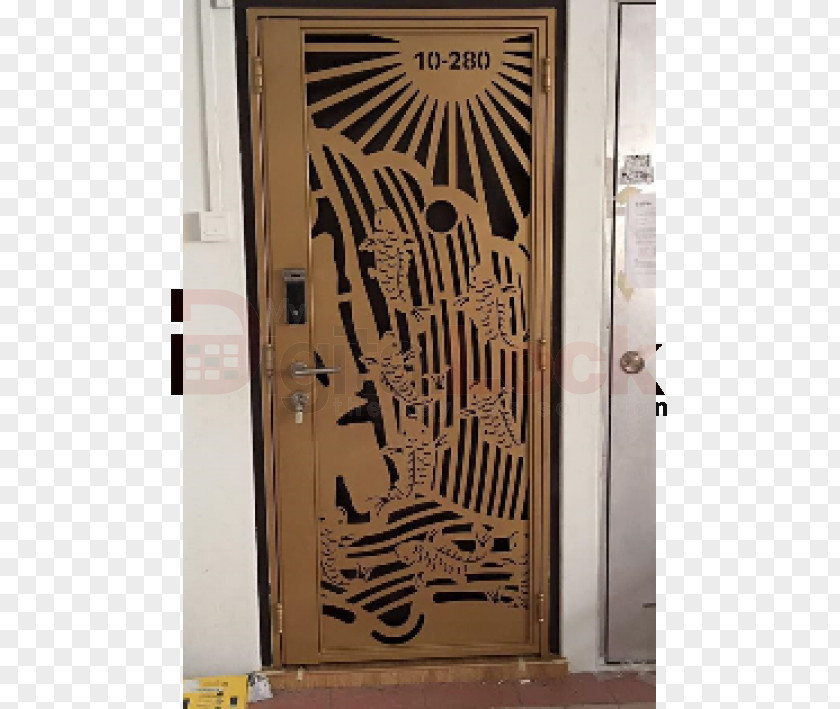 Door Gate Laser Cutting Window PNG