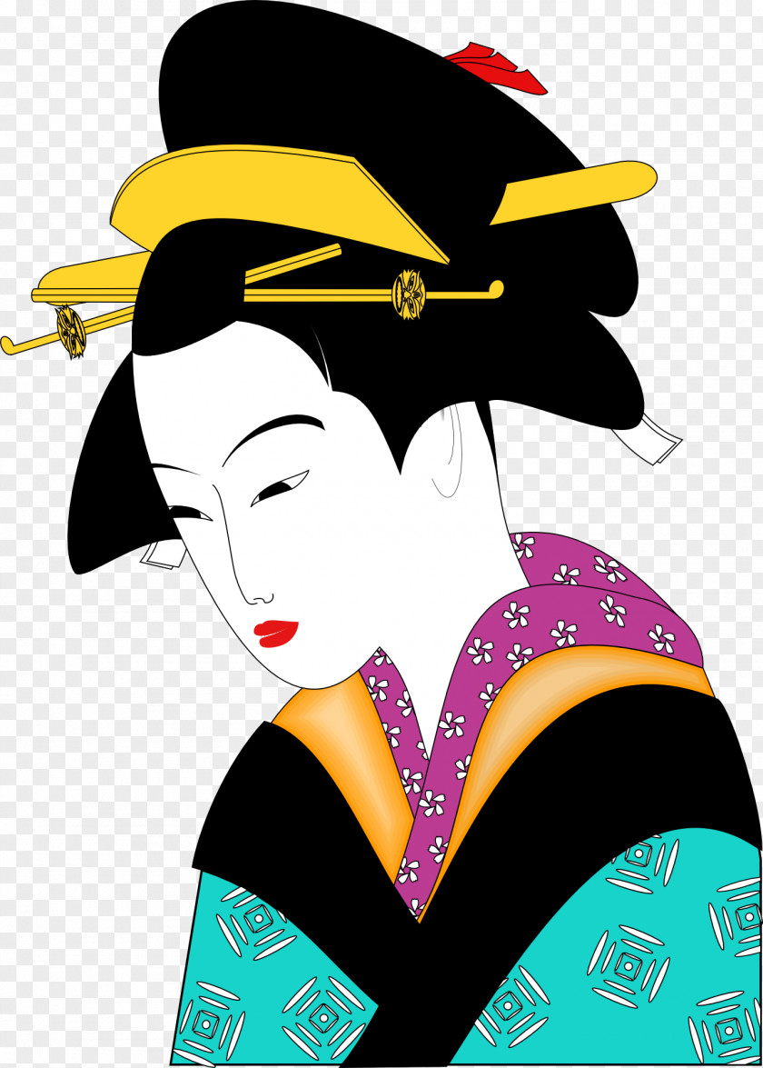 Geisha Japan Woman Clip Art PNG