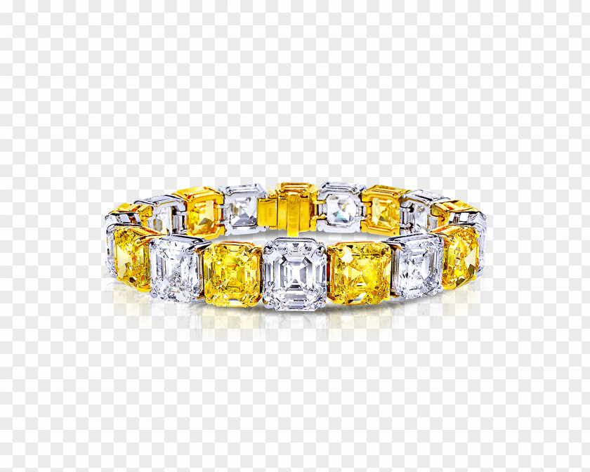 Gold Bracelet Yellow Ring Graff Diamonds PNG