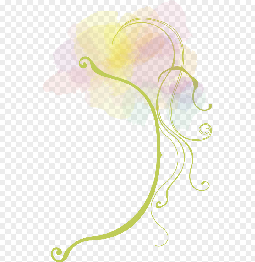 Line Floral Design Desktop Wallpaper Yellow Pattern PNG