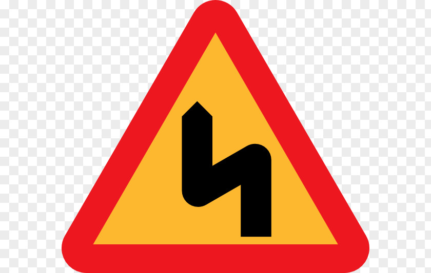 Zigzag Traffic Sign Road Warning Vehicle Clip Art PNG
