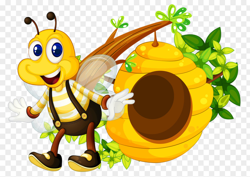 Bee Honey Beehive Clip Art PNG