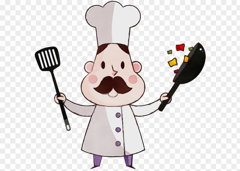 Cartoon Cook Chef Spoon PNG