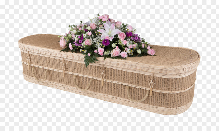 Hand Painted Banana Wicker Coffin Basket Weaving PNG
