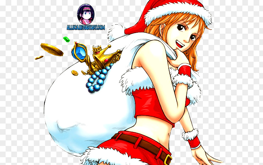 One Piece Nel Zel Nami Usopp Monkey D. Luffy Treasure Cruise Christmas PNG