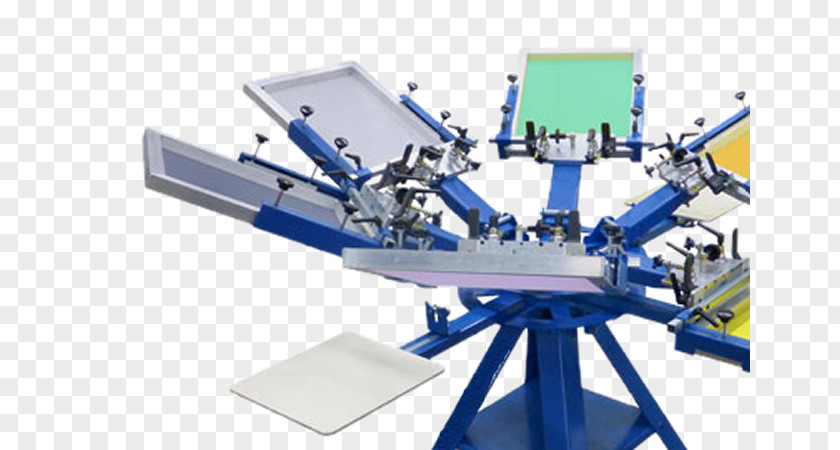 Silk Print Screen Printing Textile Stanok Press Direct To Garment PNG