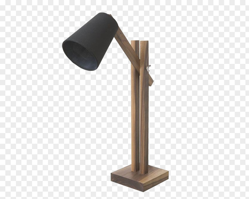 Table Lamp Wood Lampe De Bureau PNG