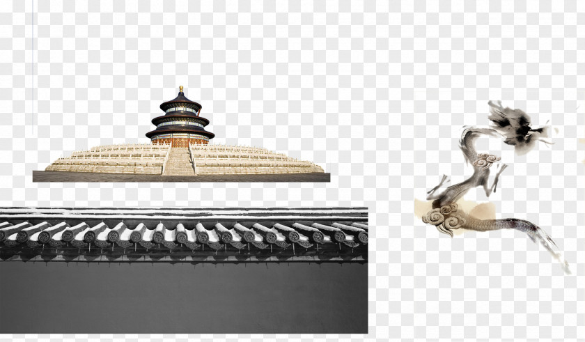 The Classical Charm Of Ancient Architecture Decoration Brick Temple Heaven U4e2du56fdu4f20u7edfu5efau7b51 Download PNG
