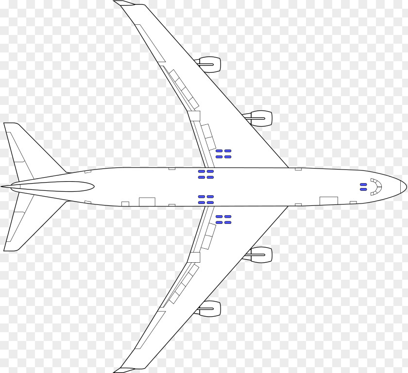 Localized Vector Boeing 747-400 Airplane Drawing Airbus A380 PNG