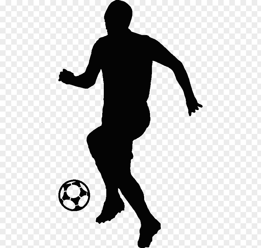Silhouette Football Player PNG