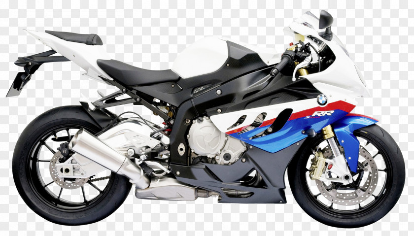 White BMW S1000RR Sport Motorcycle Bike Accessories Motorrad PNG
