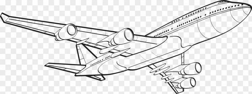 Aircraft Airplane Drawing Flight Line Art Clip PNG
