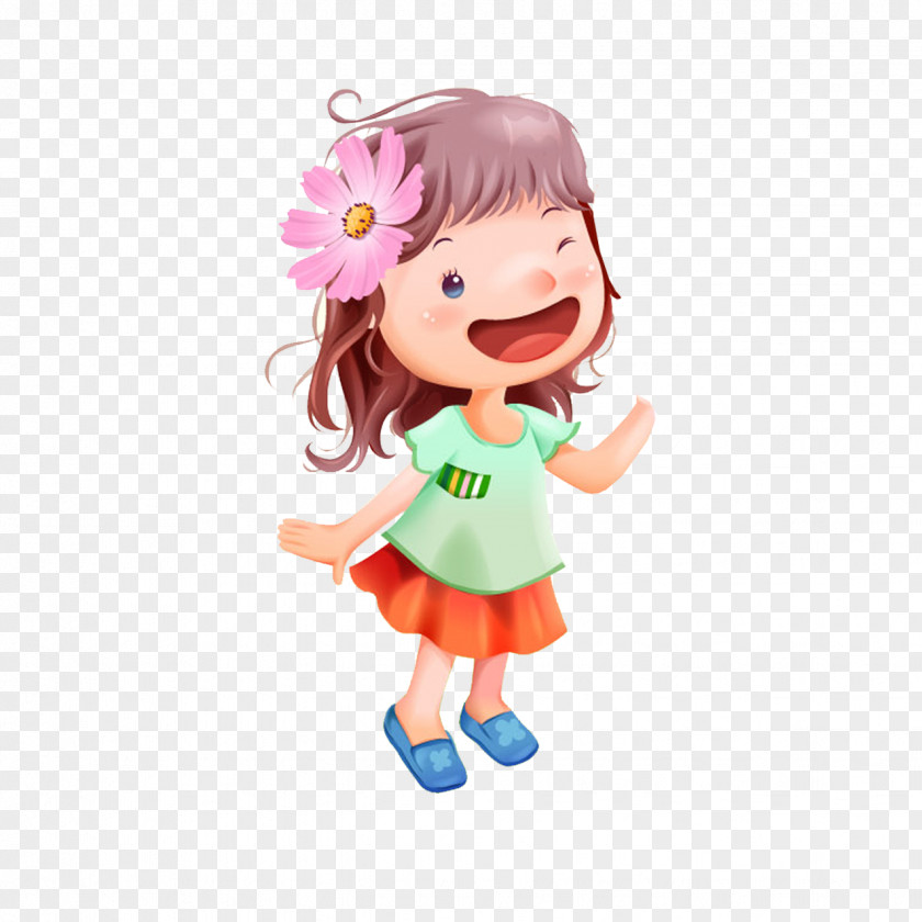 Cartoon Doll Child Illustration PNG