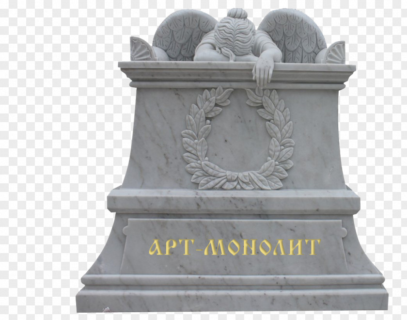 Grave Monument Headstone Sculpture Memorial Marble PNG