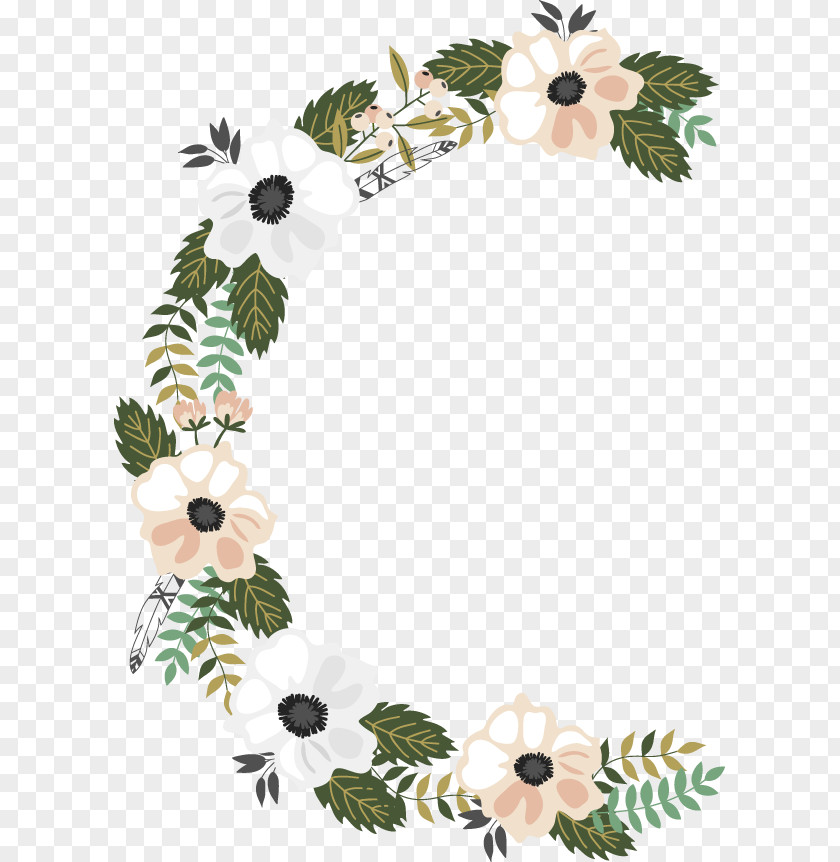 Taobao Copywriter Floral Design Flower Wreath PNG