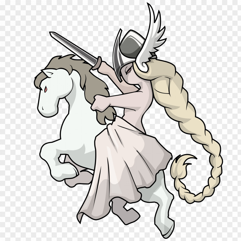 Valkyrie Drawing Odin Clip Art PNG