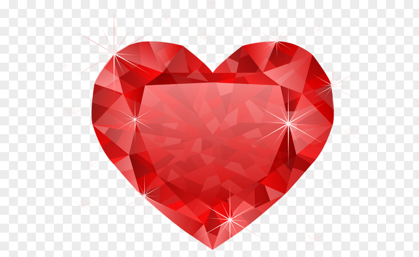 Heart Red Diamond Color Clip Art PNG