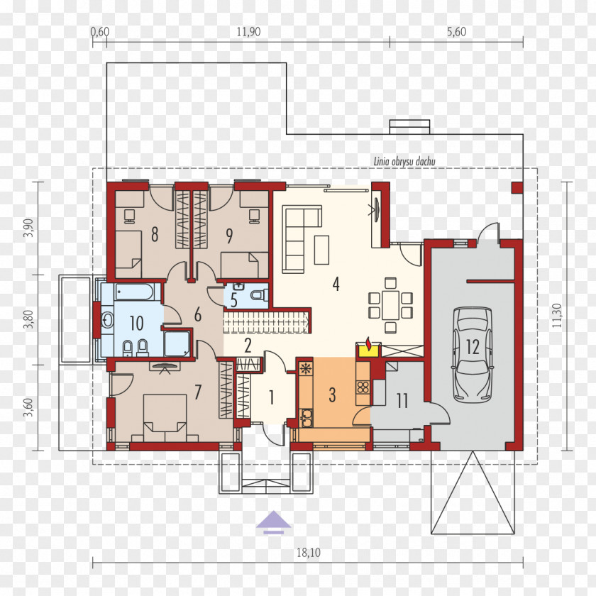 House Floor Plan Building Square Meter Project PNG