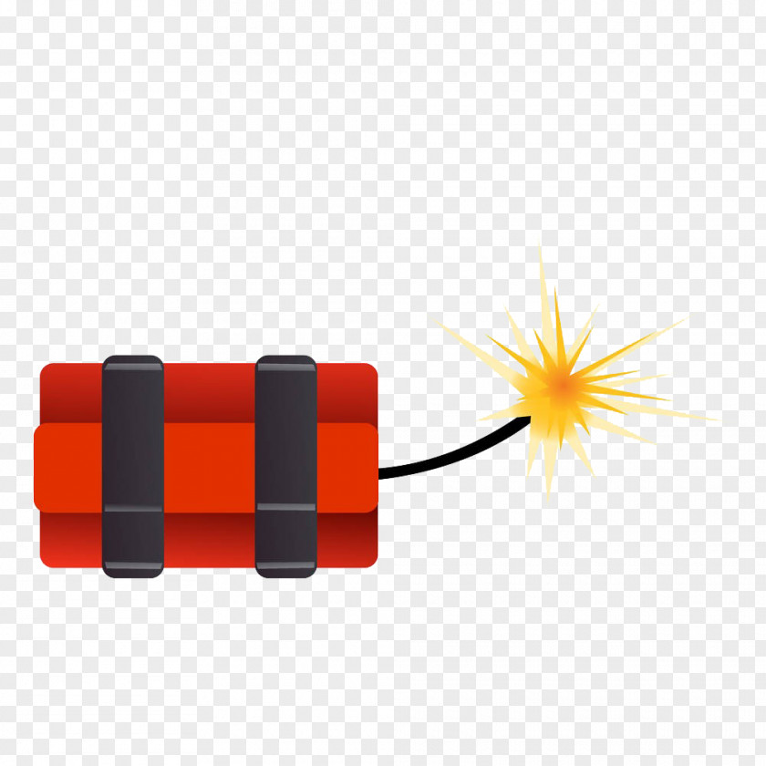 Red Hand Painted Explosives PNG