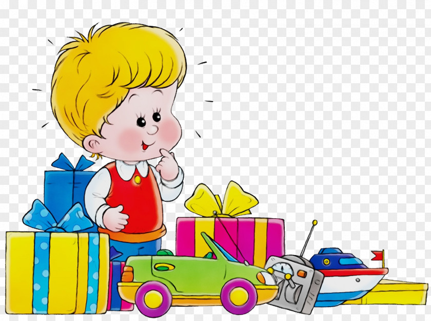 Baby Playing With Toys Sharing PNG