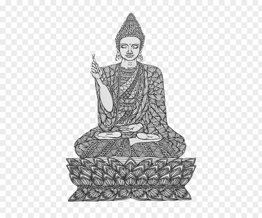 Buddhism Gautama Buddha Drawing Buddhist Meditation PNG