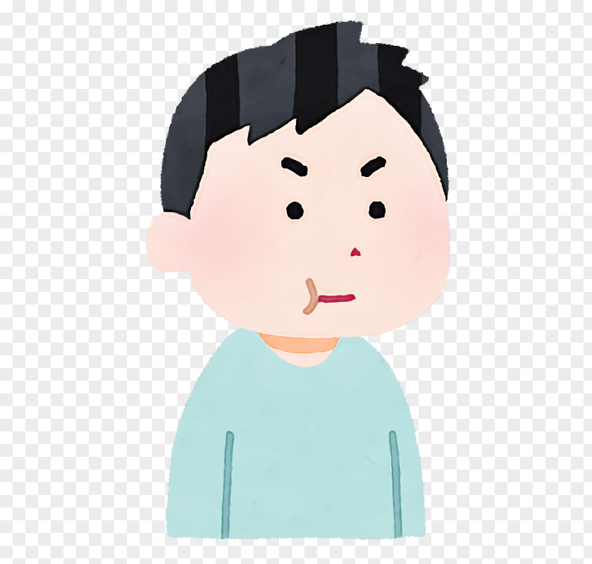 Cartoon Facial Expression Nose Cheek Child PNG